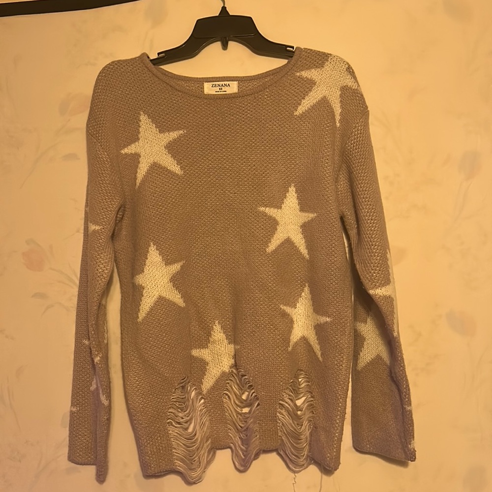 Zenana women’s sweater size xs light purple color